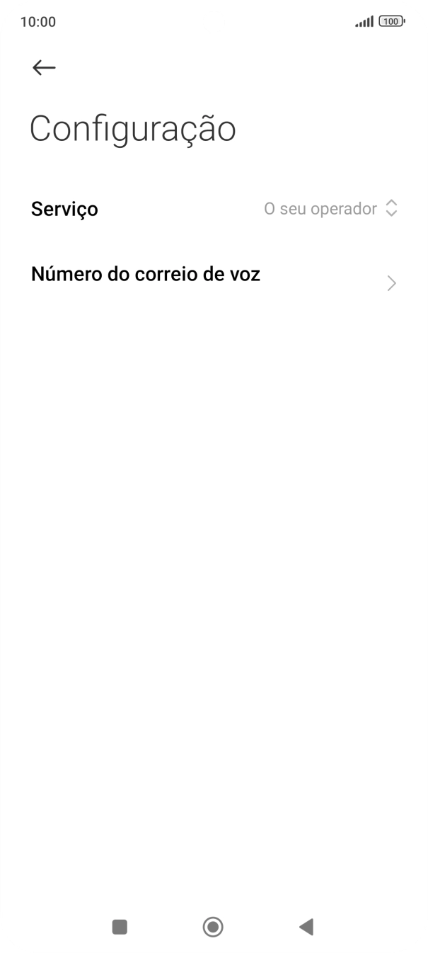 Prima Número do correio de voz.