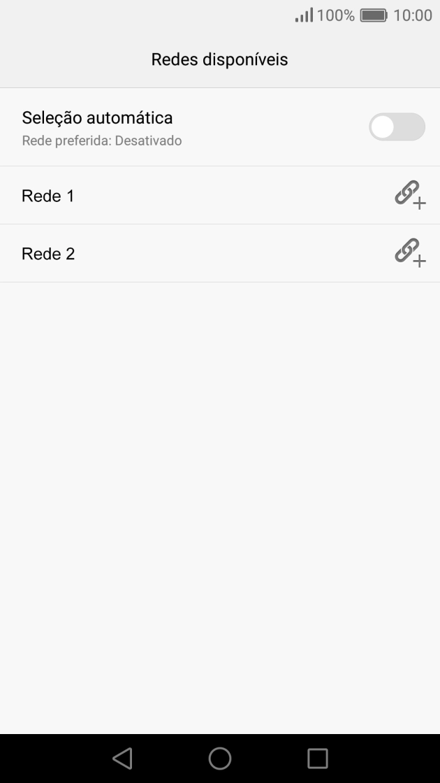 Prima a rede pretendida.