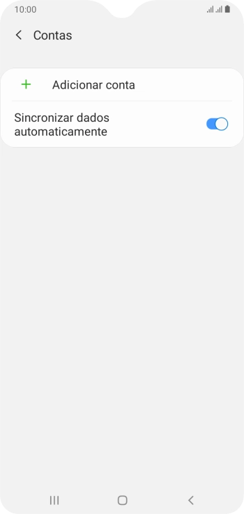 Prima Adicionar conta.