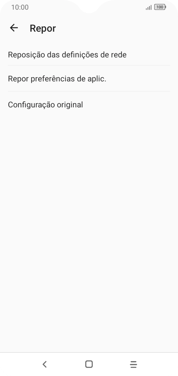 Prima Configuração original.