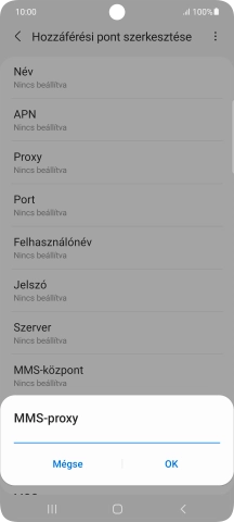 Írd be azt, hogy 80.244.097.002, és válaszd az OK lehetőséget.