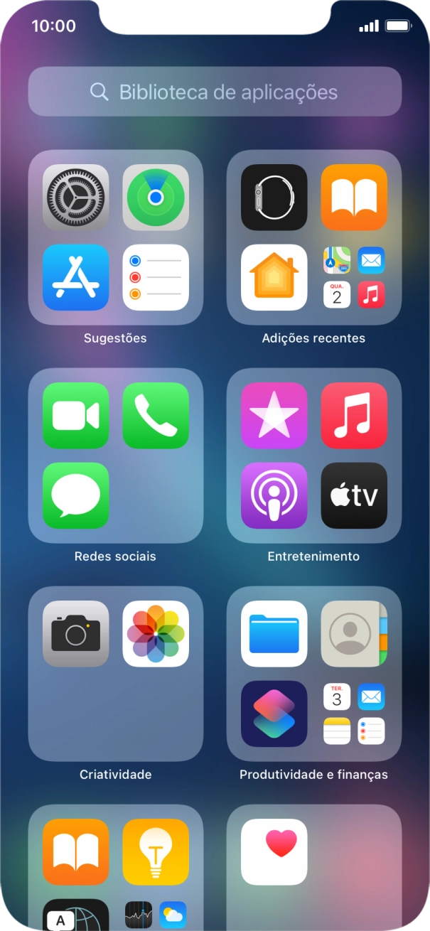 Prima a app pretendida.