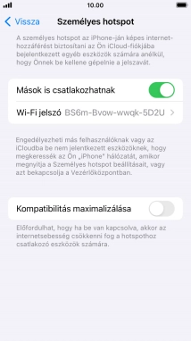 A befejezéshez, és ahhoz, hogy visszatérhess a főképernyőhöz, nyomd meg a főgombot.