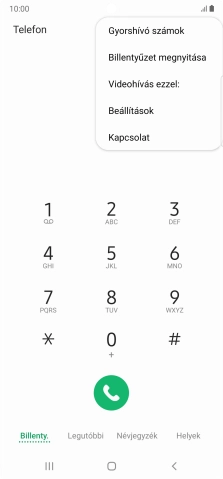 Válaszd a Beállítások lehetőséget.