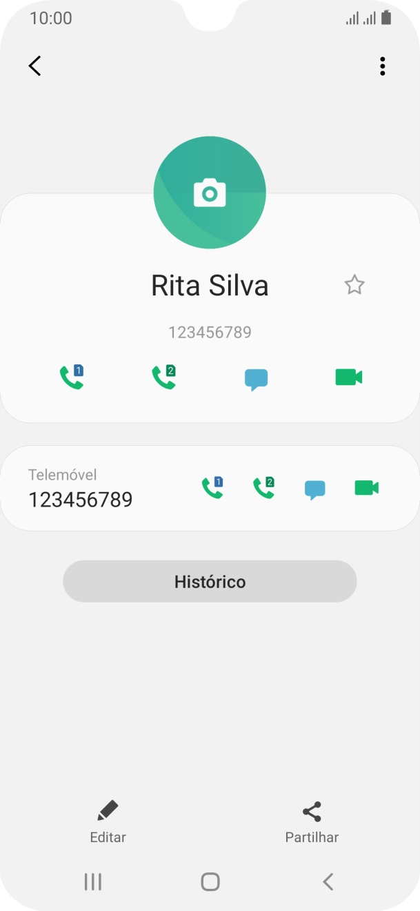 Prima a tecla de início para terminar e voltar ao ecrã inicial.