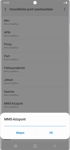 Írd be azt, hogy http://mms.vodafone.hu/servlets/mms, és válaszd az OK lehetőséget.