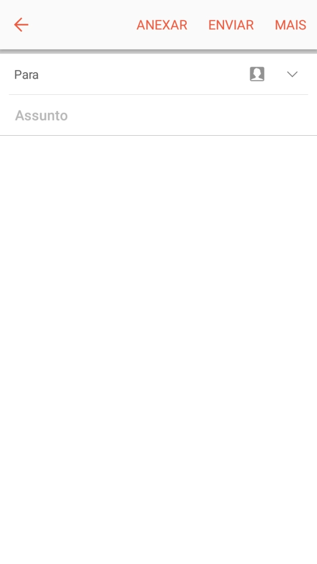 Prima a caixa de pesquisa e introduza as primeiras letras do nome do destinatário.