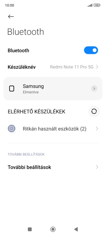 A befejezéshez, és ahhoz, hogy visszatérhess a főképernyőhöz, nyomd meg a főgombot.
