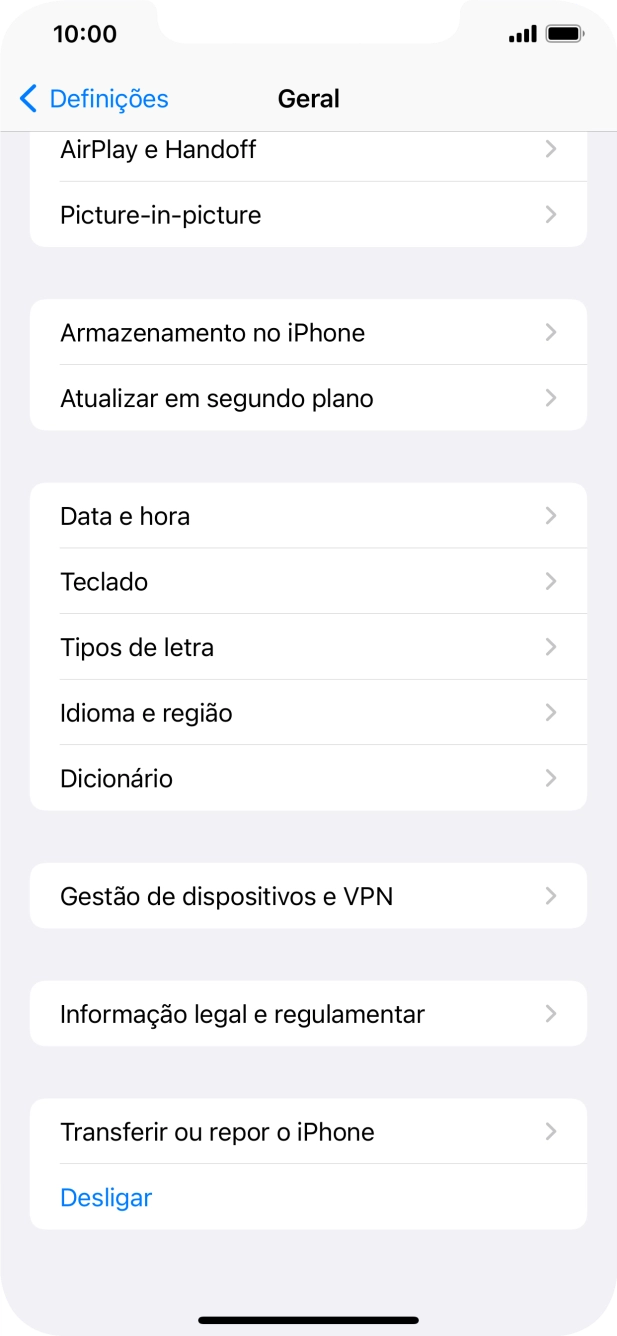 Prima Transferir ou repor o iPhone.