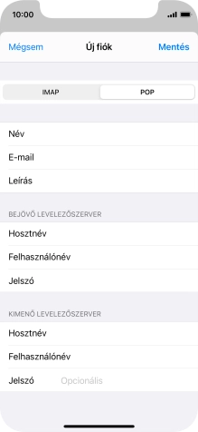 Kattints a Jelszó mezőre, és írd be az e-mail-fiókodhoz tartozó jelszót.