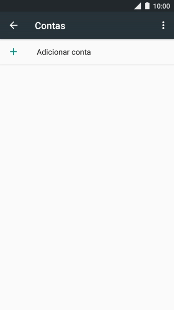 Prima Adicionar conta.