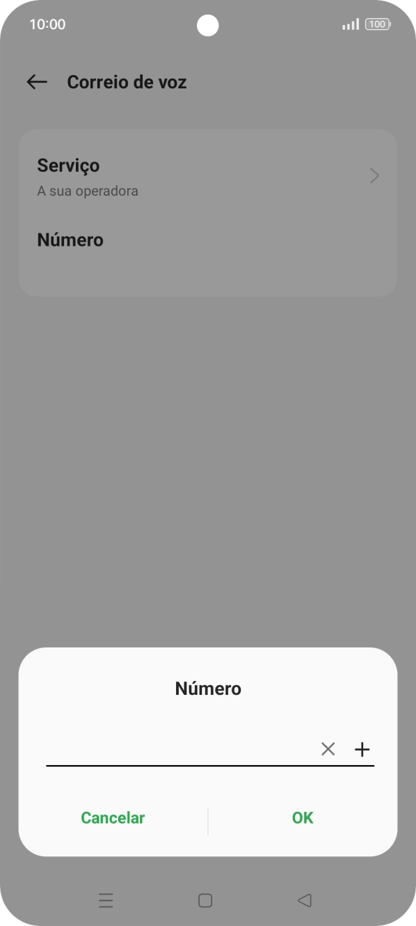 Insira 123 e prima o ícone para aceitar.