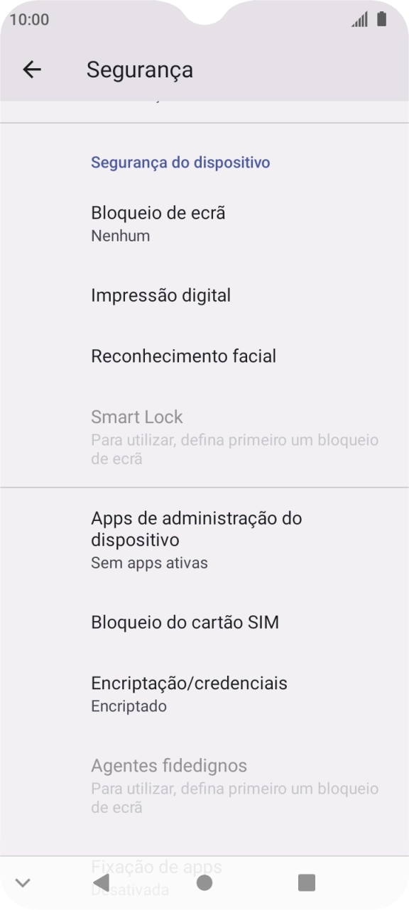Prima Bloqueio do cartão SIM.