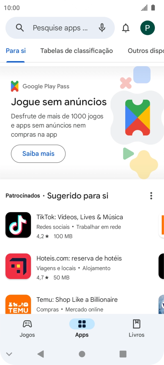 Prima o ícone de perfil.