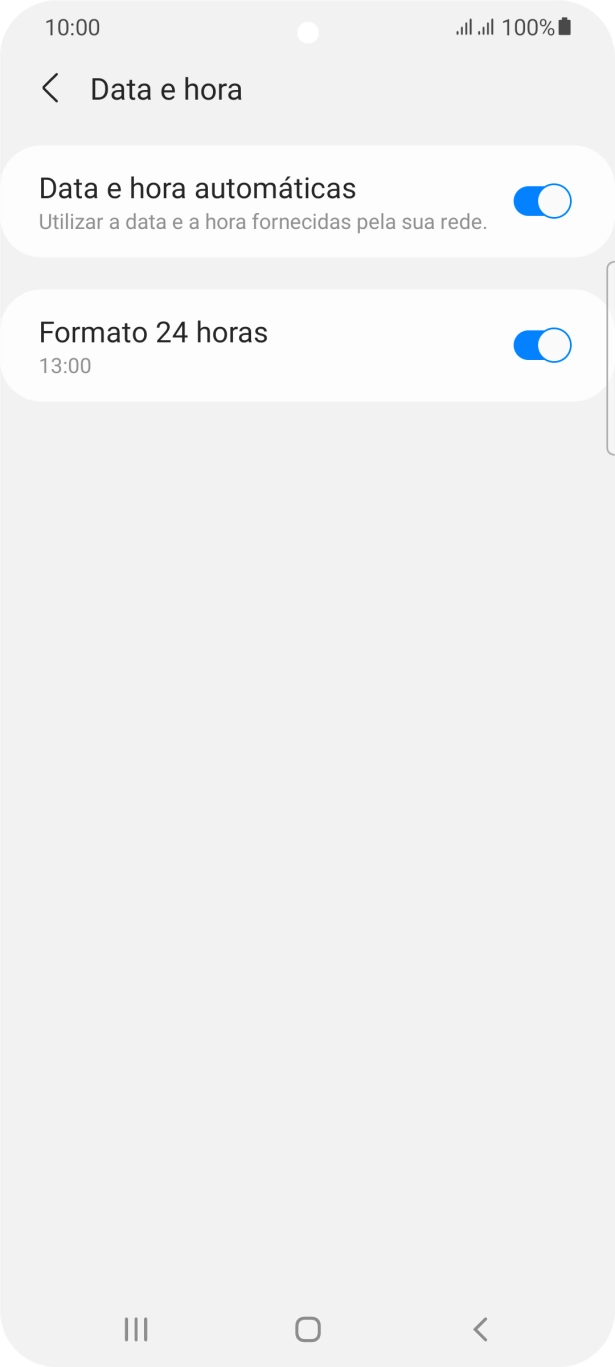 Prima a tecla de início para terminar e voltar ao ecrã inicial.