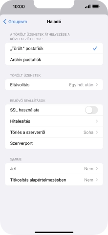 Válaszd a Hitelesítés lehetőséget.