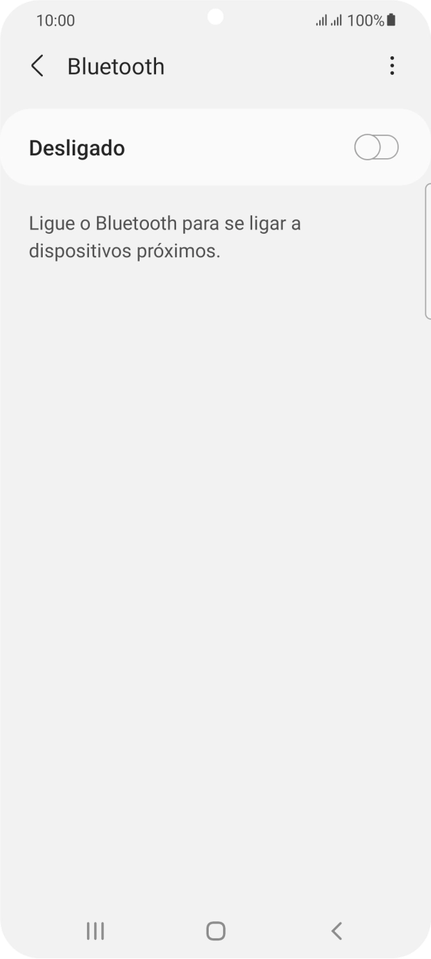 Prima o indicador para ativar a função.