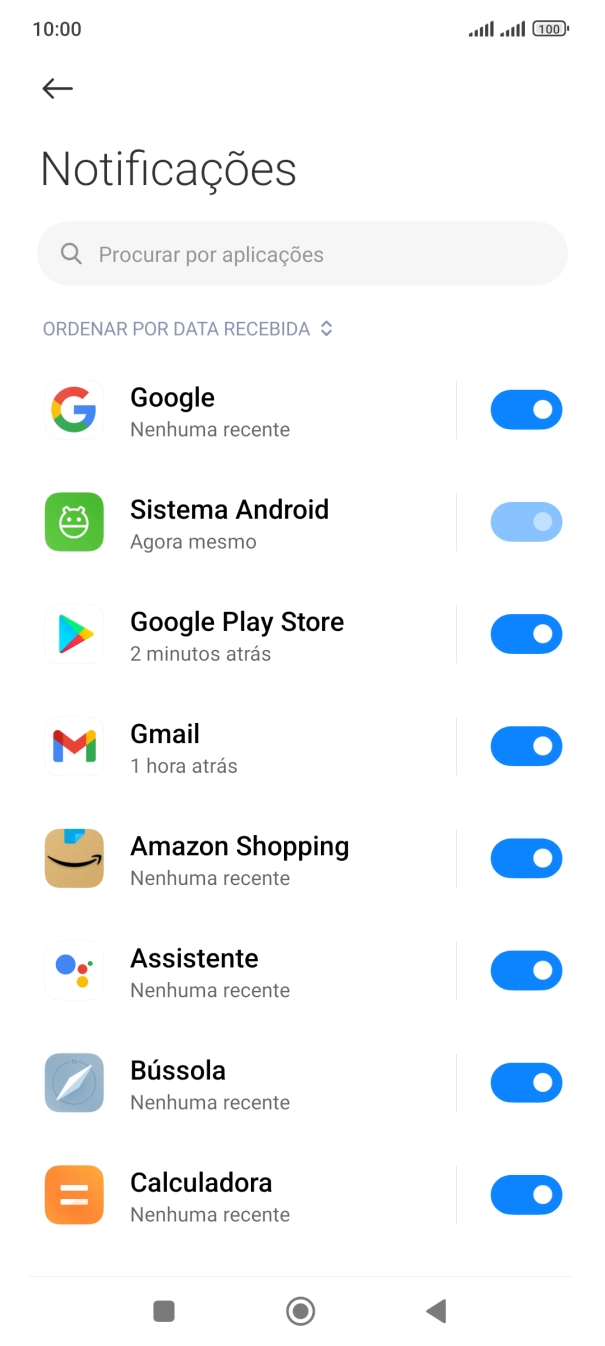 Prima a app pretendida.