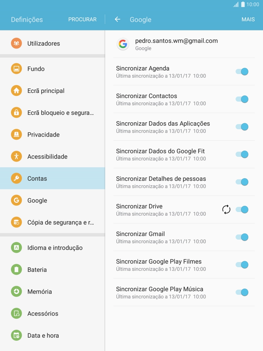 Prima a tecla de início para terminar e voltar ao ecrã inicial.