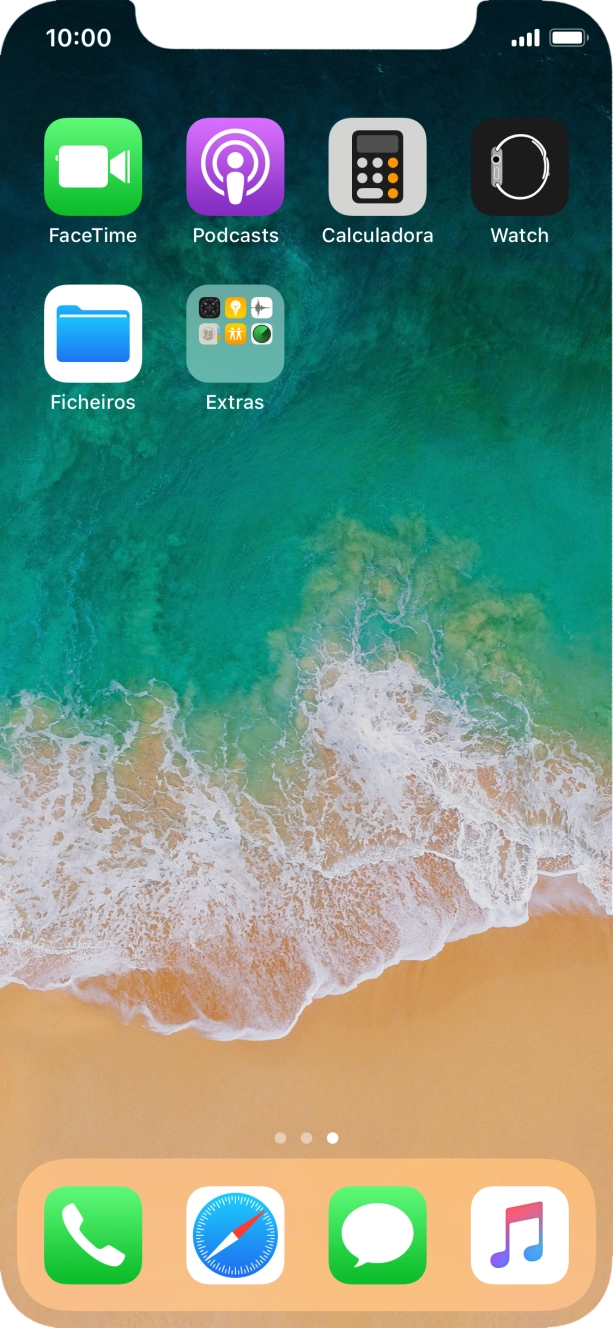 Mantenha premida a app pretendida até os ícones começarem a vibrar.