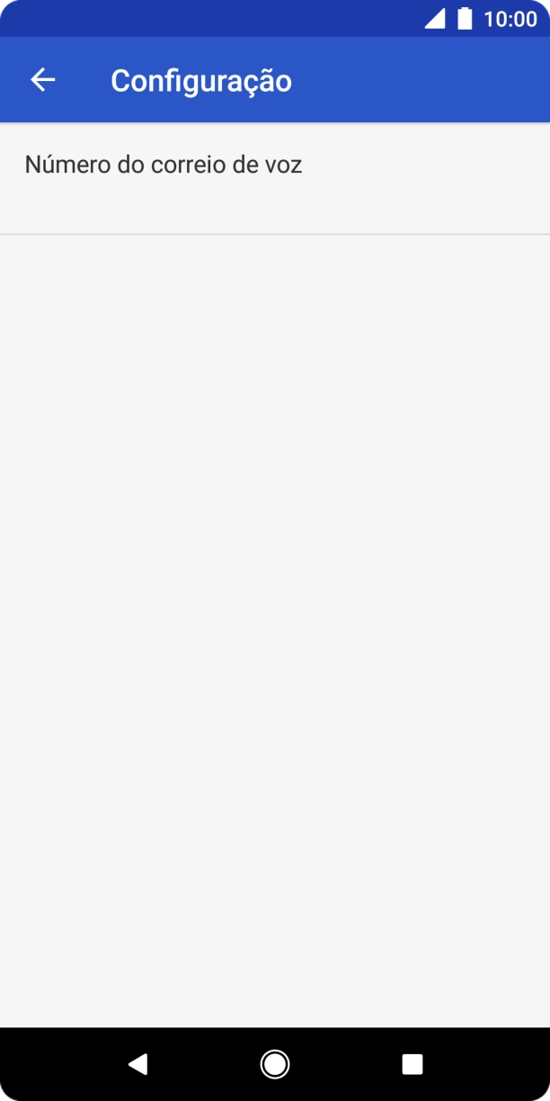 Prima Número do correio de voz.