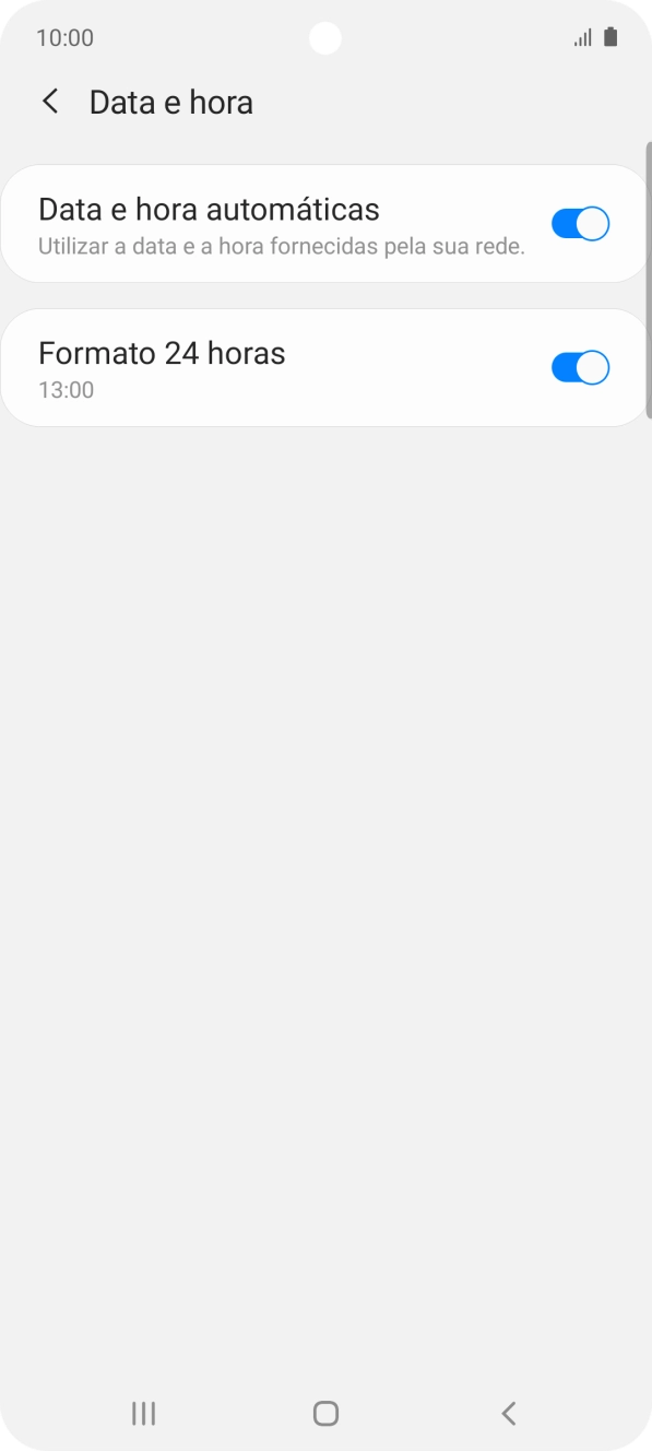 Prima a tecla de início para terminar e voltar ao ecrã inicial.
