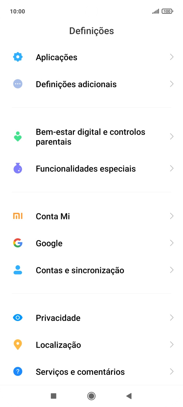Prima Contas e sincronização.