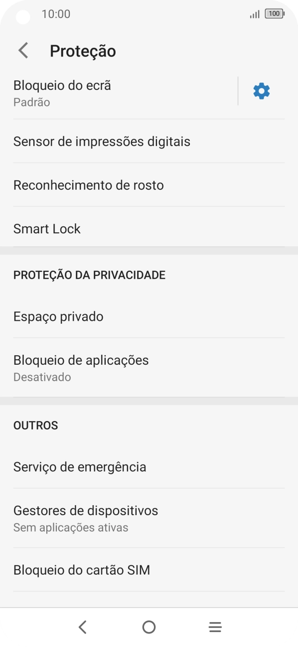 Prima a tecla de retrocesso duas vezes.