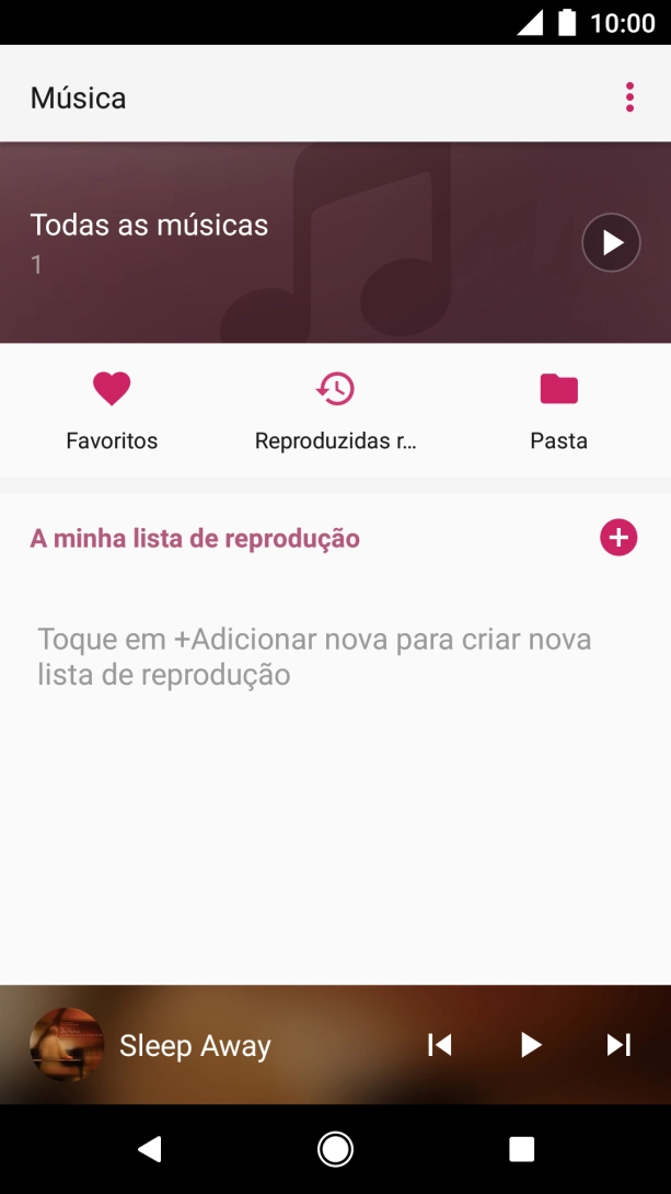 Prima Todas as músicas e dirija-se ao ficheiro de música pretendido.