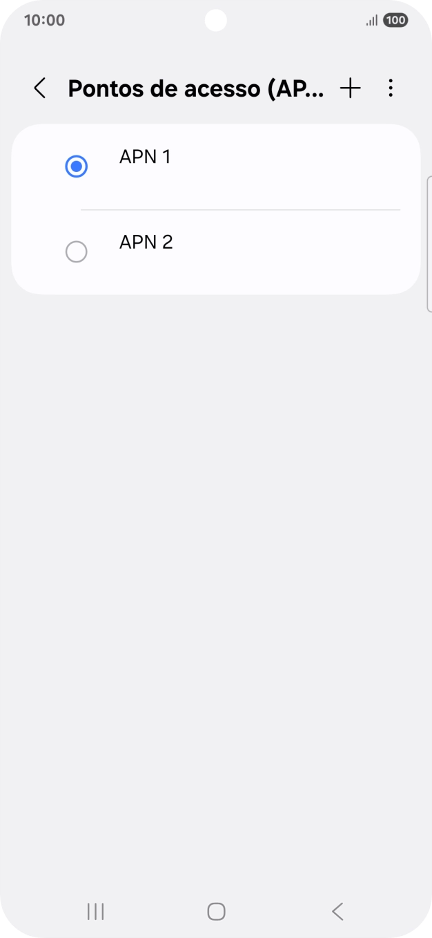 Prima o campo junto à ligação de dados para a ativar.