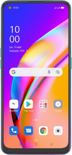 Imagen 1: Vista frontal del OPPO A94 5G - LightSkyBlue
