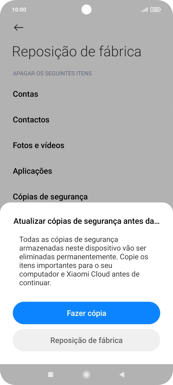 Prima Reposição de fábrica.