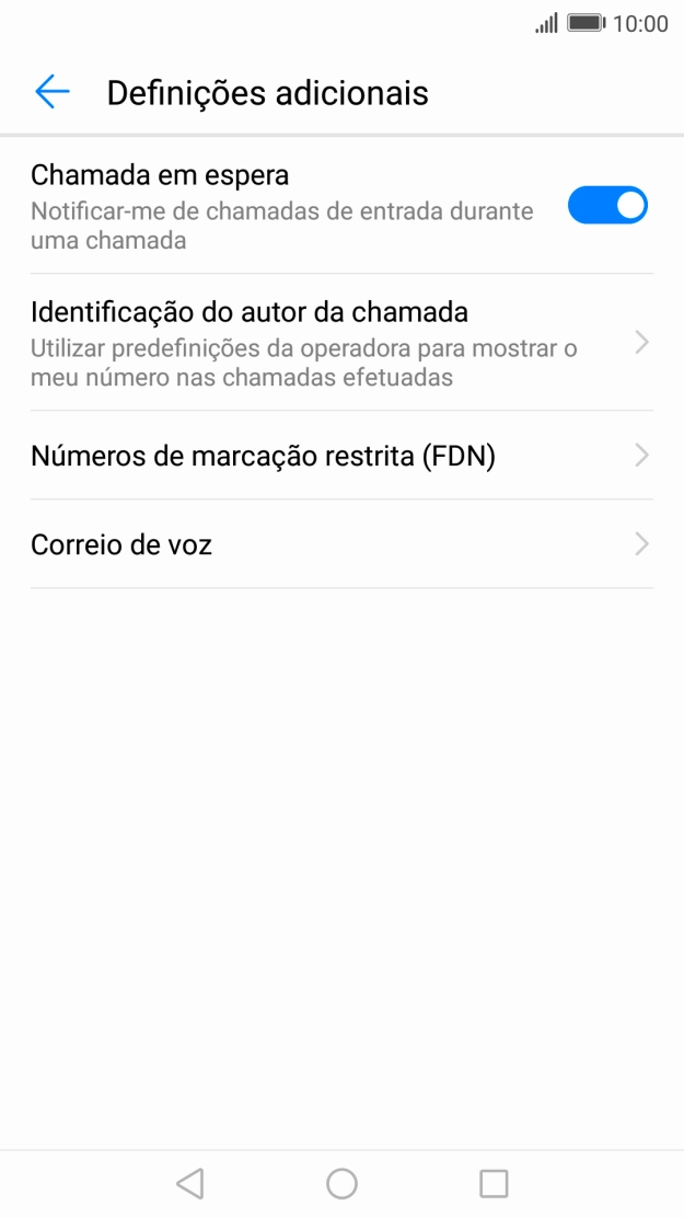 Prima Identificação do autor da chamada.