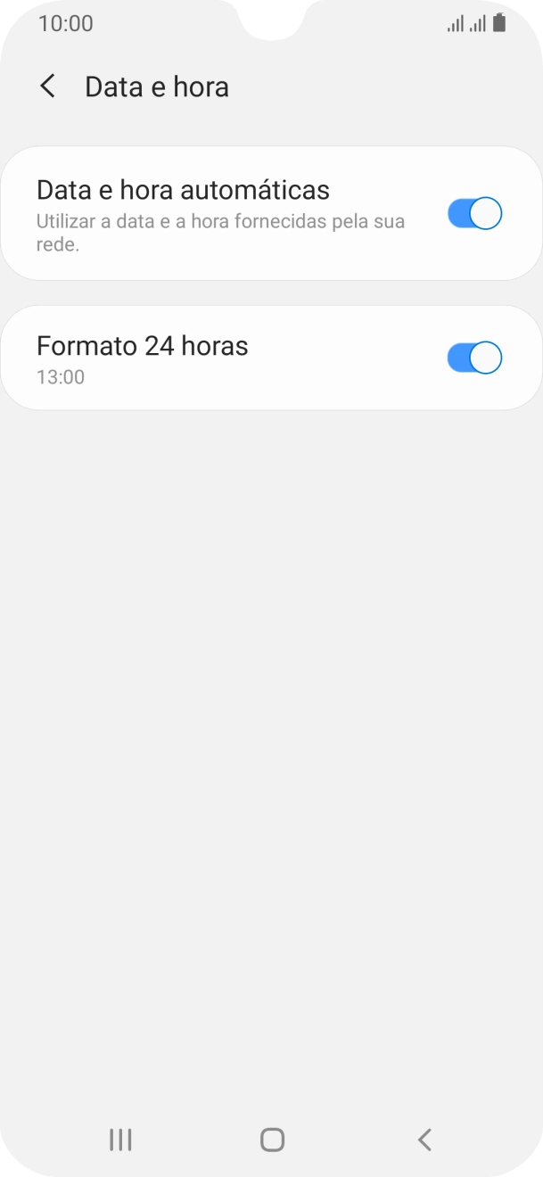 Prima a tecla de início para terminar e voltar ao ecrã inicial.