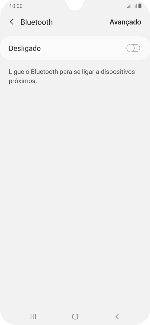 Prima o indicador para ativar a função.