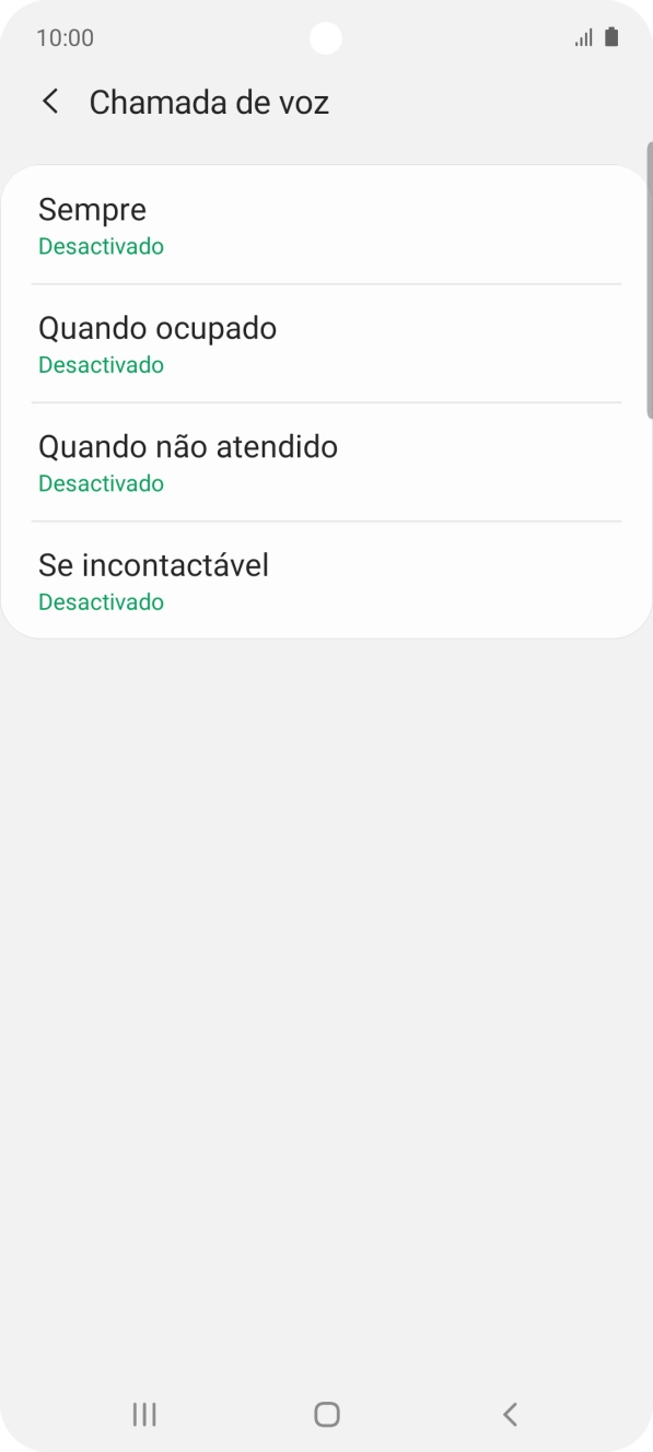 Prima a tecla de início para terminar e voltar ao ecrã inicial.