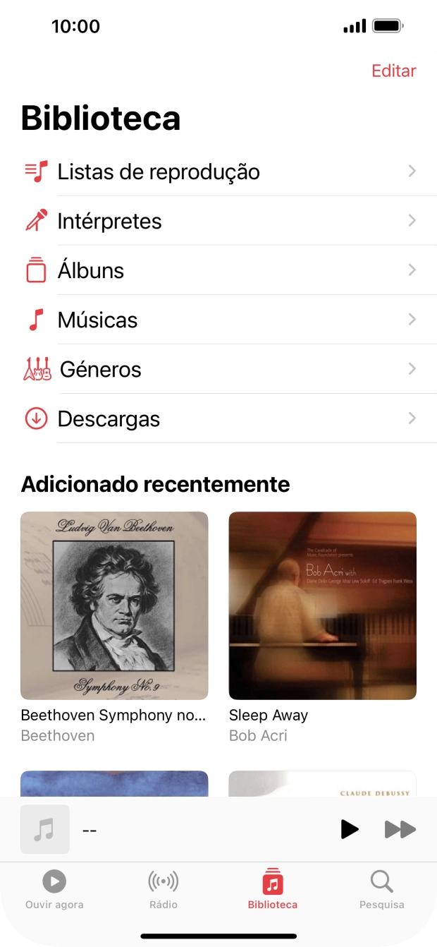 Prima Listas de reprodução.