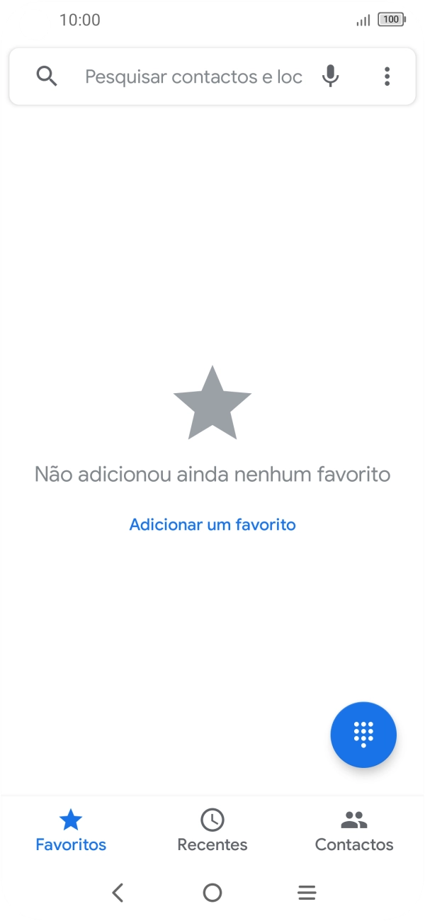 Prima o ícone de menu.