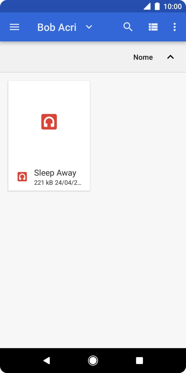 Prima o tom de toque pretendido.