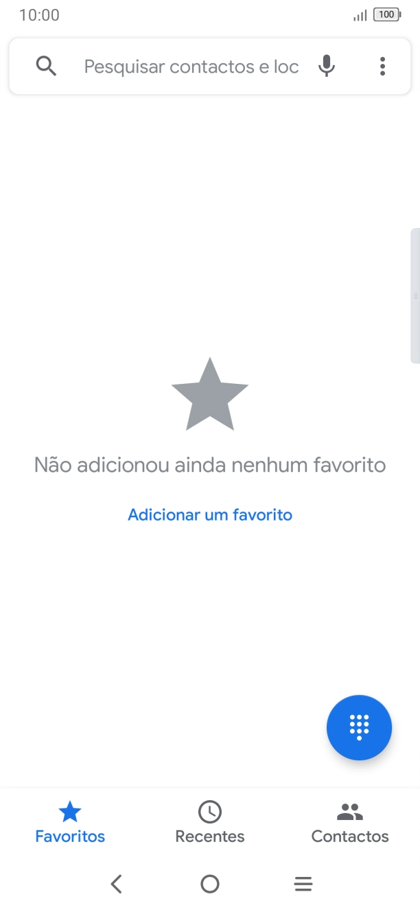 Prima o ícone de menu.