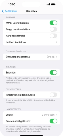 Húzd az ujjad felfelé a kijelző aljáról, hogy visszatérj a kezdőképernyőhöz.