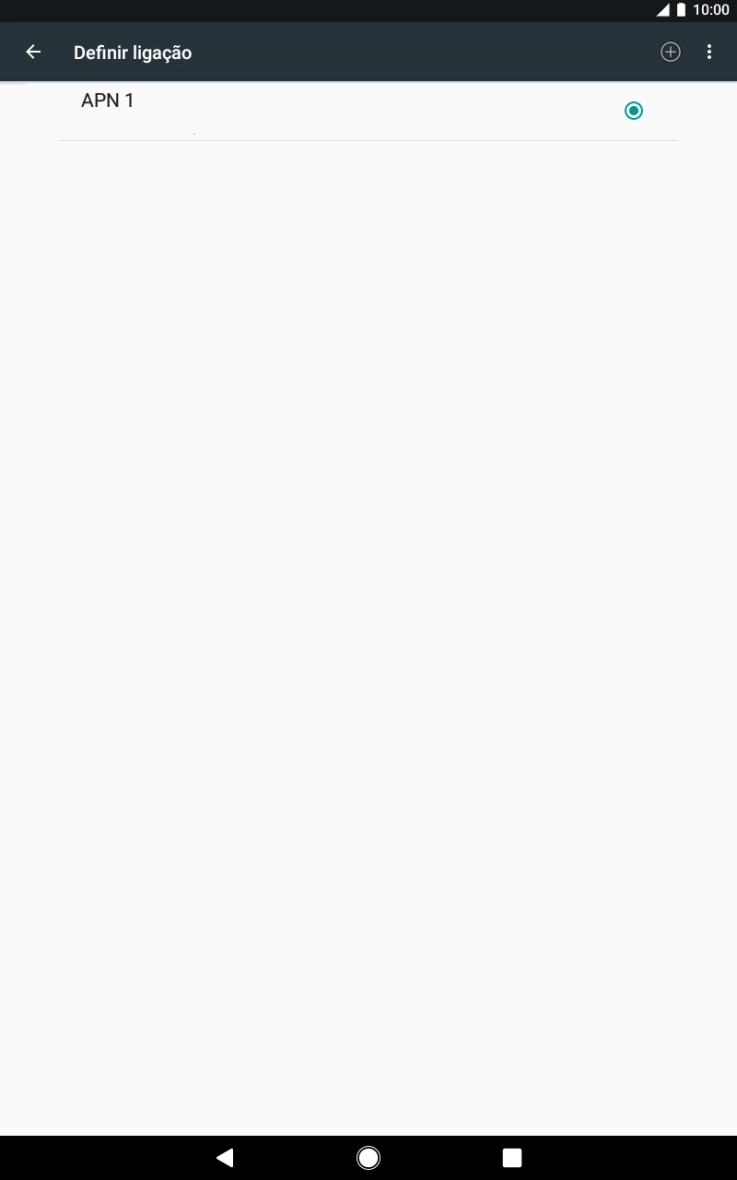 Prima o ícone de nova ligação de dados.