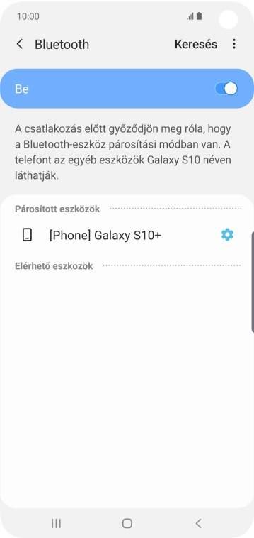 A befejezéshez, és ahhoz, hogy visszatérhess a főképernyőhöz, nyomd meg a főgombot.