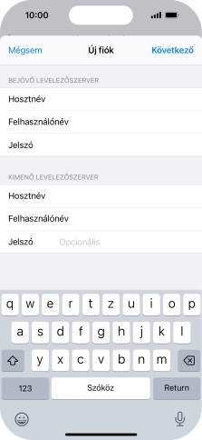Kattints a Jelszó mezőre, és írd be az e-mail-fiókodhoz tartozó jelszót.