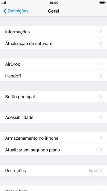 Prima Atualizar em segundo plano.
