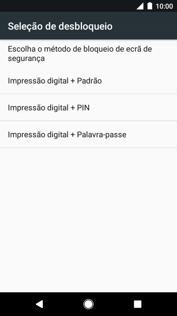Prima o código de bloqueio do telefone pretendido.