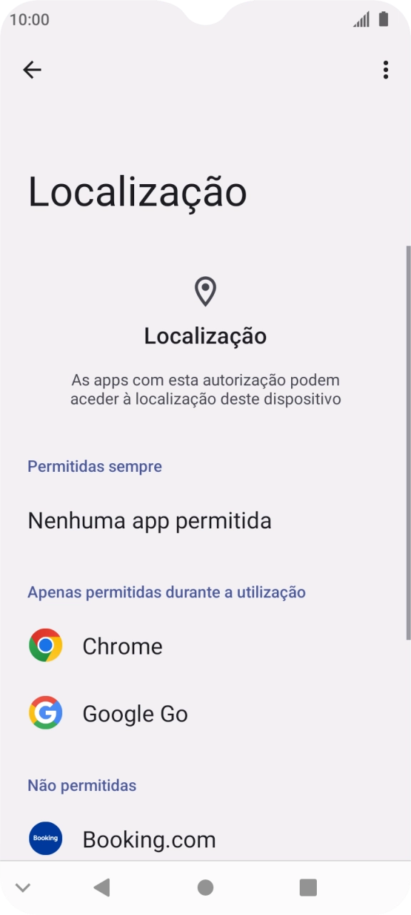 Prima a app pretendida.