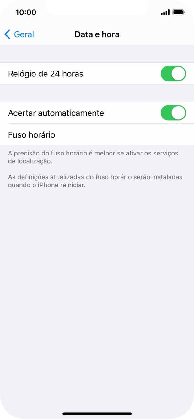 Para voltar ao ecrã inicial, deslize o dedo de baixo para cima a partir da base do ecrã.