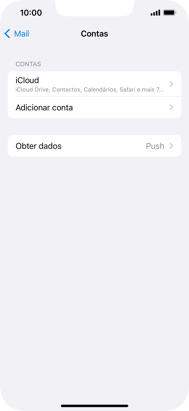 Prima Adicionar conta.