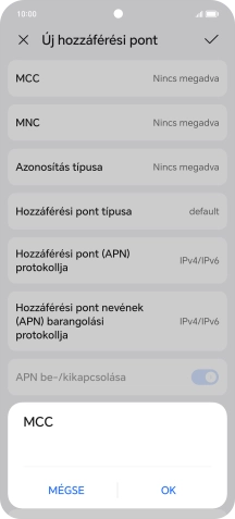 Írd be azt, hogy 216, és válaszd az OK lehetőséget.